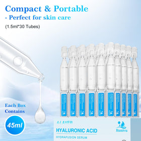 BurGift ampoule used after facial showing calming, soothing benefit