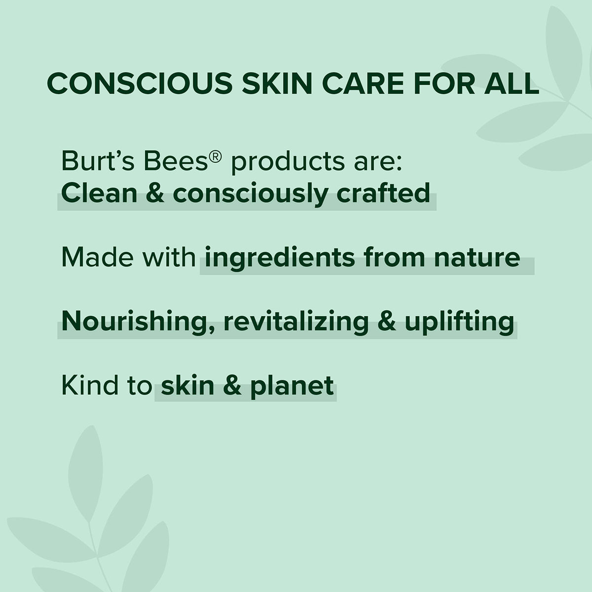 Burt's Bees split-face before and after showing reduced shine