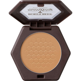 Burt's Bees compact front view showing Almond shade and mattifying finish