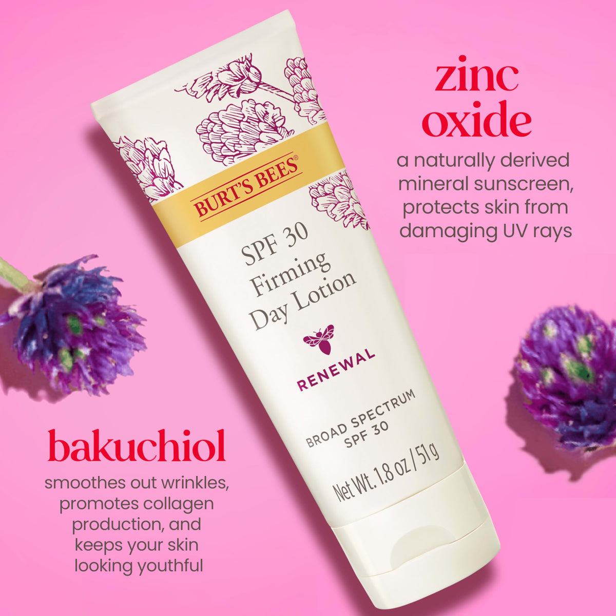 Burt's Bees applying lotion on hand demonstrating smooth, non-greasy finish