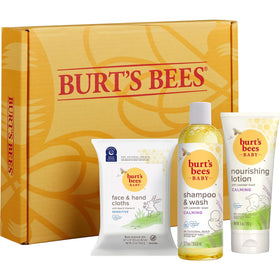 Burt's Bees baby during bath time with parent showing calm, practical use