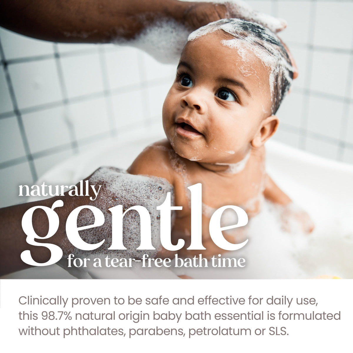 Burt's Bees label and ingredient list highlighting natural-origin components