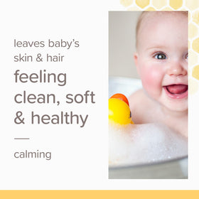 Burt's Bees lavender 2-in-1 shampoo bottle closeup showing gentle foaming pump