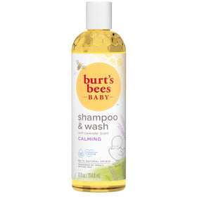 Burt's Bees soft lather on hands conveying gentle cleanse and rinseability