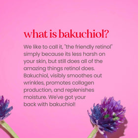 Bakuchiol ingredient graphic with Burt's Bees emphasizing plant-based retinol alternative