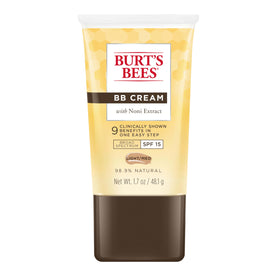 Burt's Bees front tube view showing packaging and size benefit