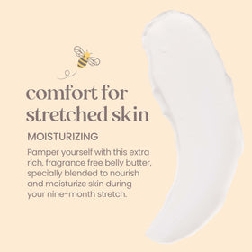 Burt's Bees scattered cocoa and jojoba butters representing natural ingredients