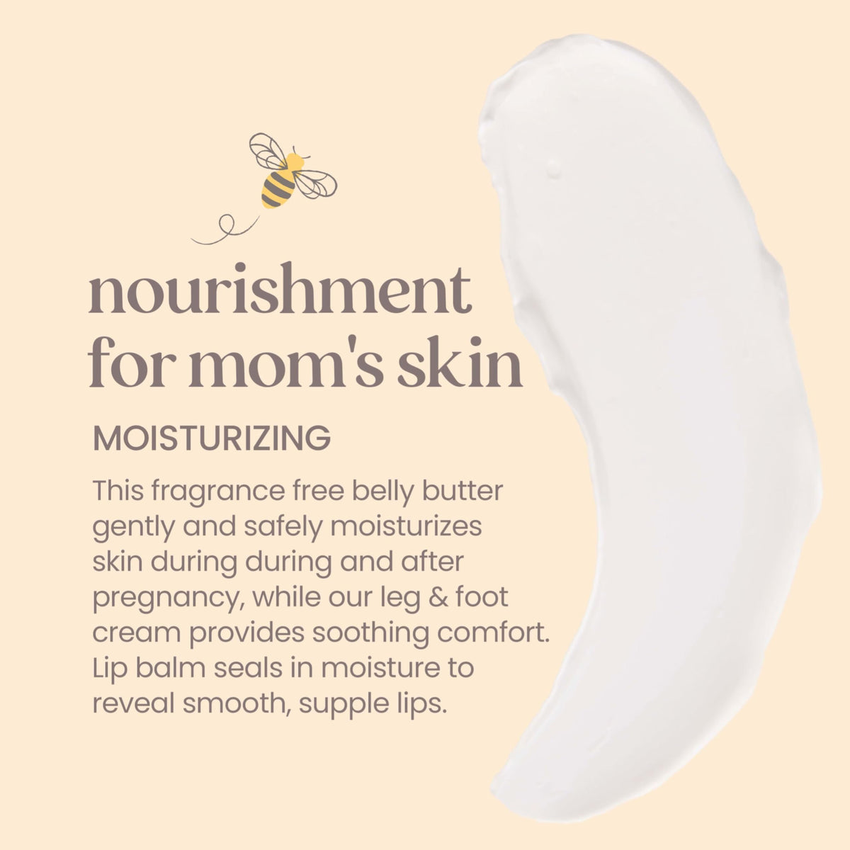 Burt's Bees belly butter jar top view highlighting rich, creamy formula