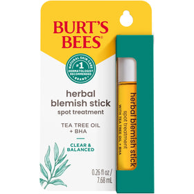 Burt's Bees blemish stick front packaging showing brand and size