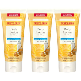 Burt's Bees front bottle view showing label and easy-to-use cap for daily moisturizing