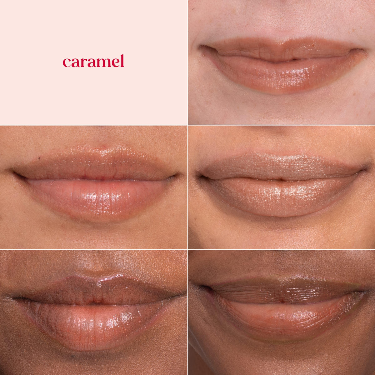 Burt's Bees caramel stick held in hand showing compact size and travel convenience