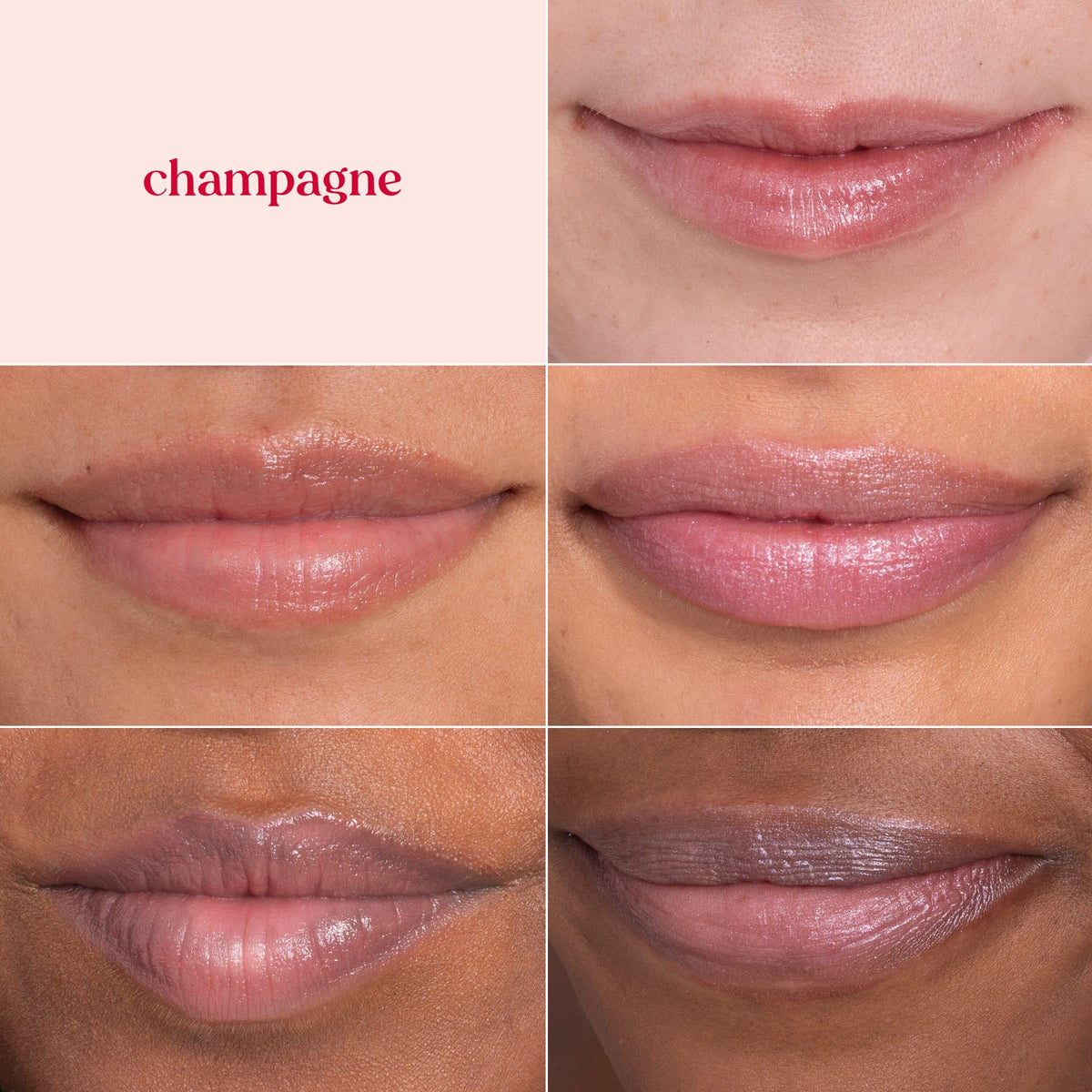 Burt's Bees applied on lips demonstrating soft pink glow and hydration