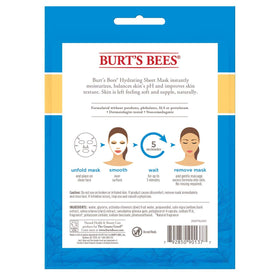 Burt's Bees close-up of mask fabric and serum texture for better absorption