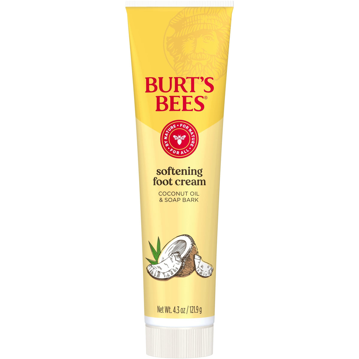 Burt's Bees with coconut and botanicals arranged to show natural ingredients