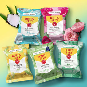 Burt's Bees compostable label close-up highlighting eco-friendly disposal option