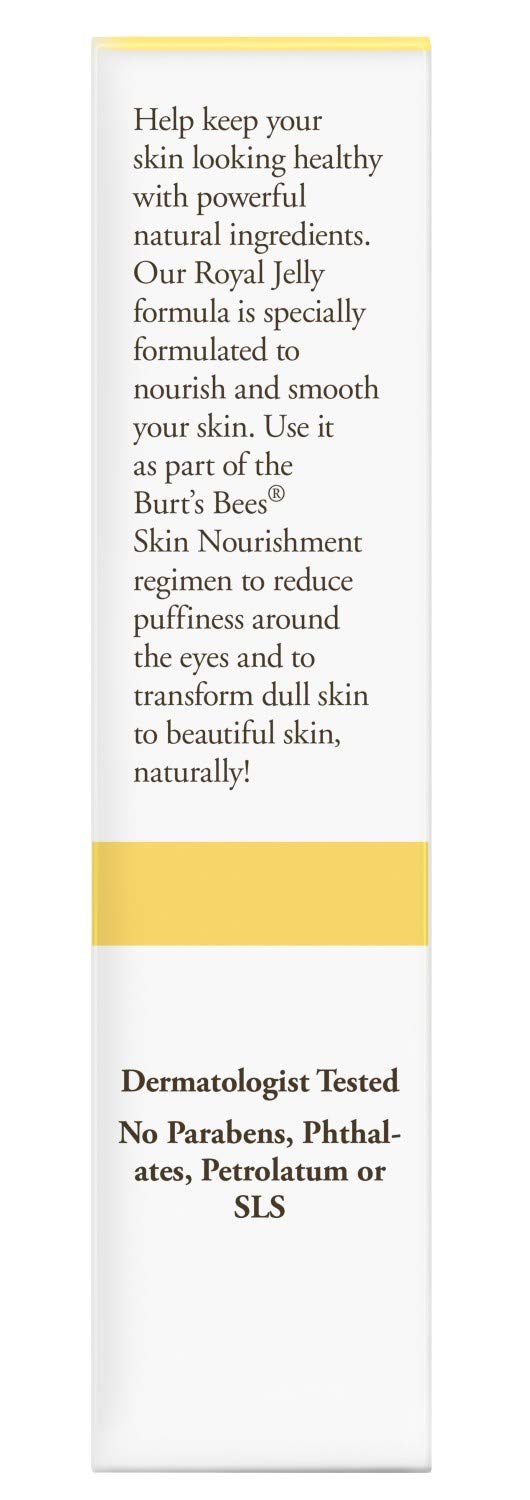 Burt's Bees cream texture on fingertip showing lightweight absorption