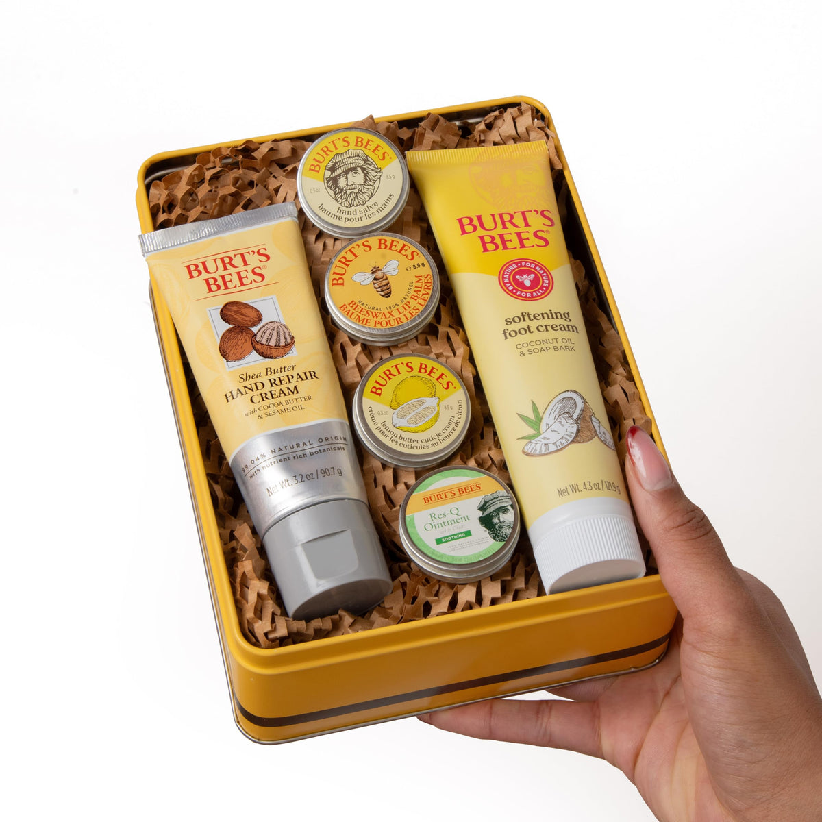 Burt's Bees lemon butter cuticle cream jar detail showing nourishing treatment for nails