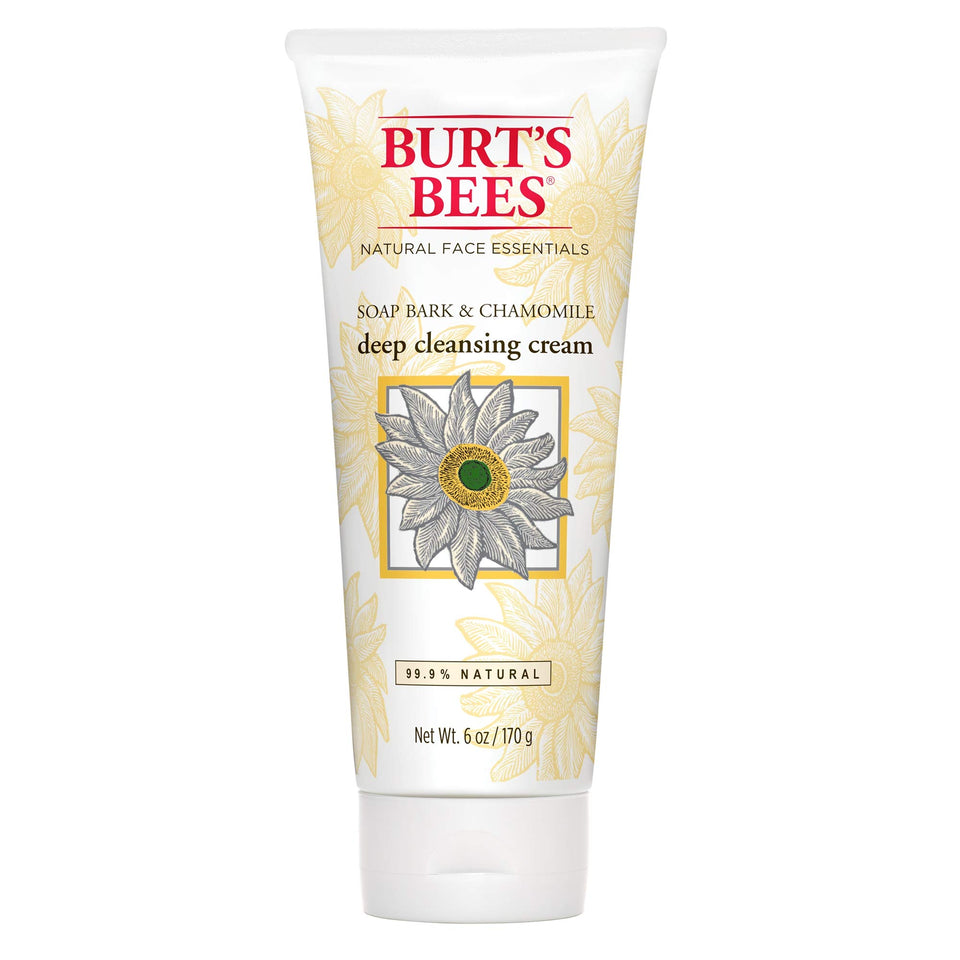 Burt's Bees front packaging showing label and cleanser benefit