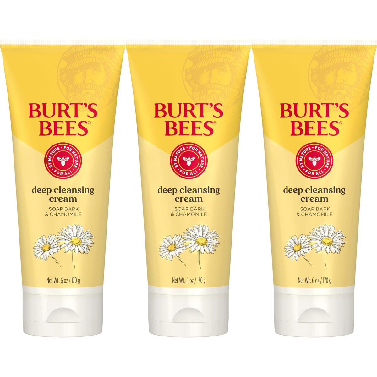 Burt's Bees front packaging showing cleanser and benefits