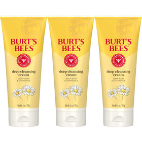 Burt's Bees front packaging showing cleanser and benefits
