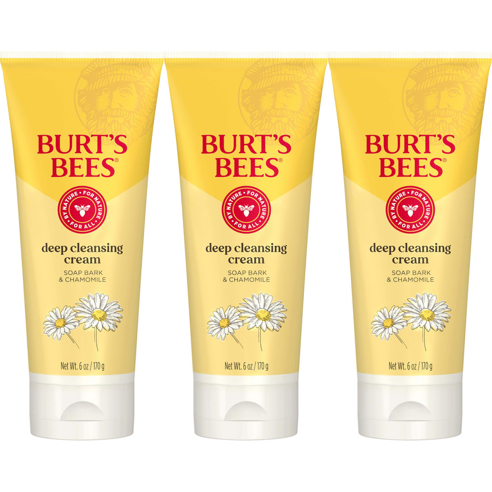 Burt's Bees front packaging showing cleanser and benefits