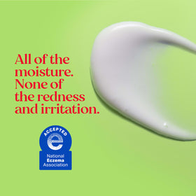 Burt's Bees application dots around eye demonstrating gentle targeted use and control