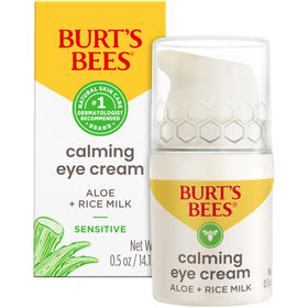 Burt's Bees front bottle view showing natural eye cream packaging and brand trust