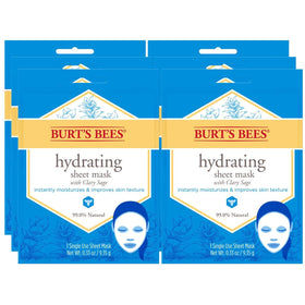 Burt's Bees front packaging showing clary sage mask and quick benefits
