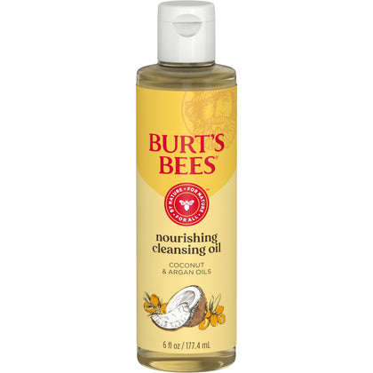 Burt's Bees front packaging showing bottle and brand, highlights natural origin