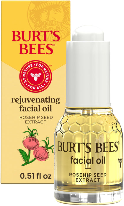 Burt's Bees front packaging showing bottle and branding benefit hydrating skin