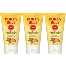 Burt's Bees front packaging showing peach and willow formula benefits