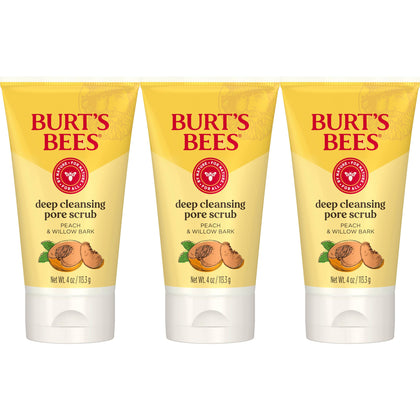 Burt's Bees front packaging showing peach and willow formula benefits