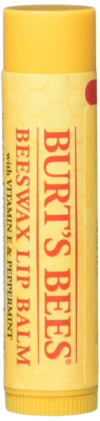 Burt's Bees front packaging showing 10 tubes, convenient and travel-ready