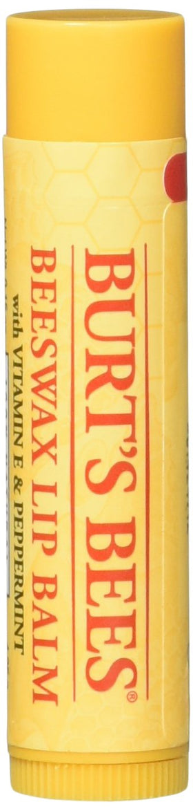 Burt's Bees front packaging showing 10 tubes, convenient and travel-ready
