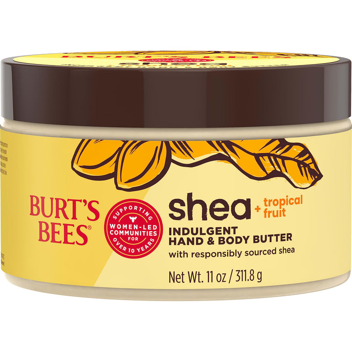 Burt's Bees front tub showing product branding and size benefit
