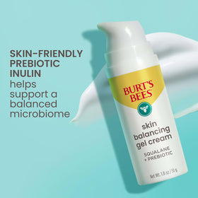 Burt's Bees gel cream texture close-up demonstrating lightweight hydration