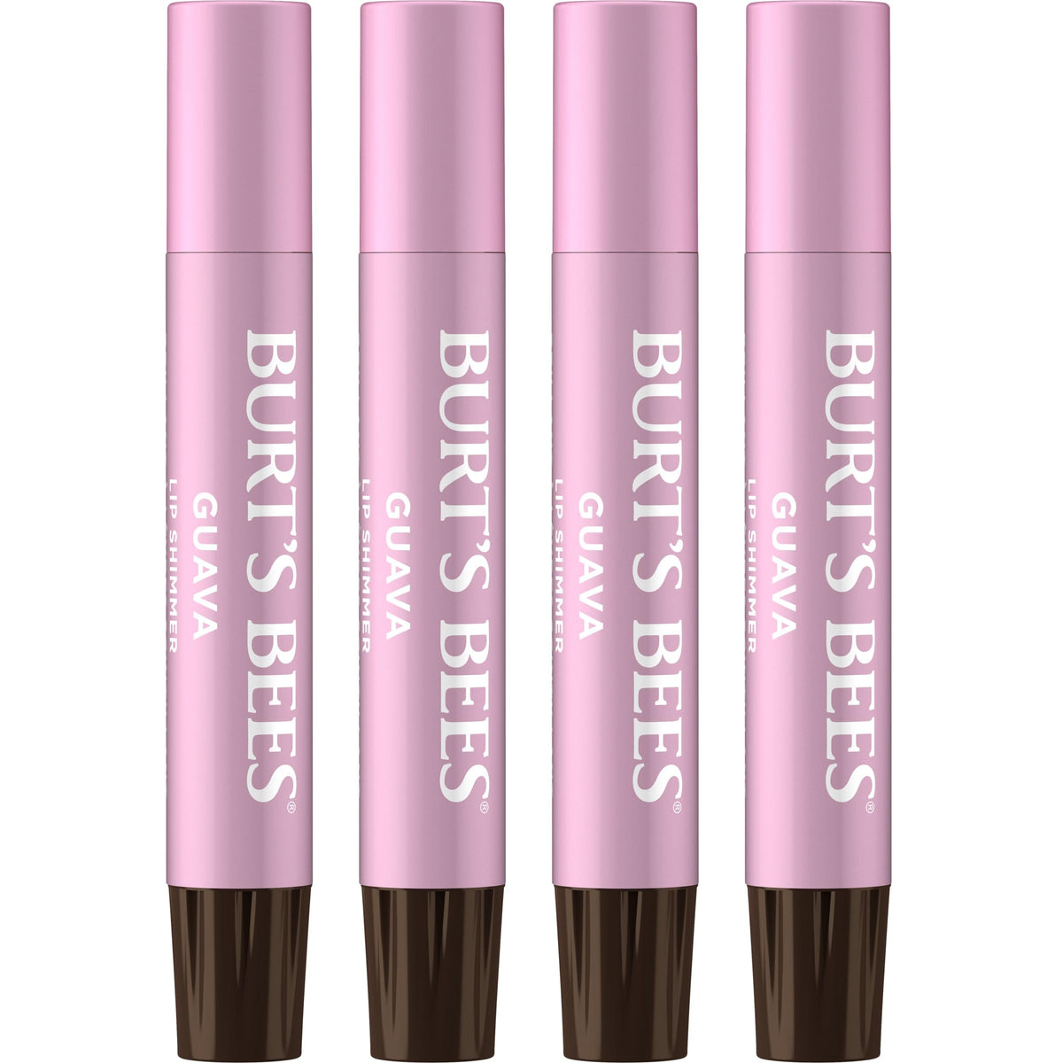 Burt's Bees guava front packaging showing recyclable carton and shimmer benefit