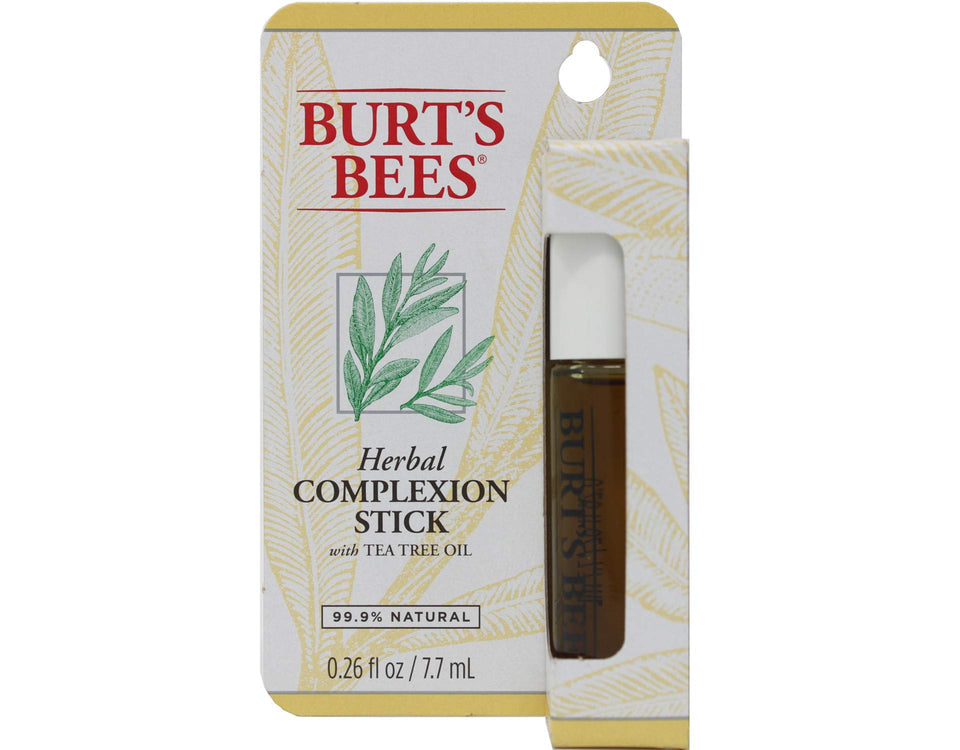 Burt's Bees complexion stick front packaging showing compact design and easy portability