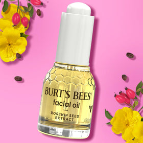 Burt's Bees oil applied with ice roller showing cooling and de-puffing help