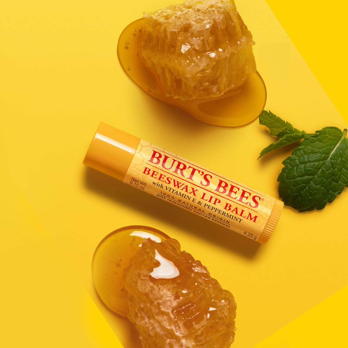 Burt's Bees tube inside backpack offering easy everyday access