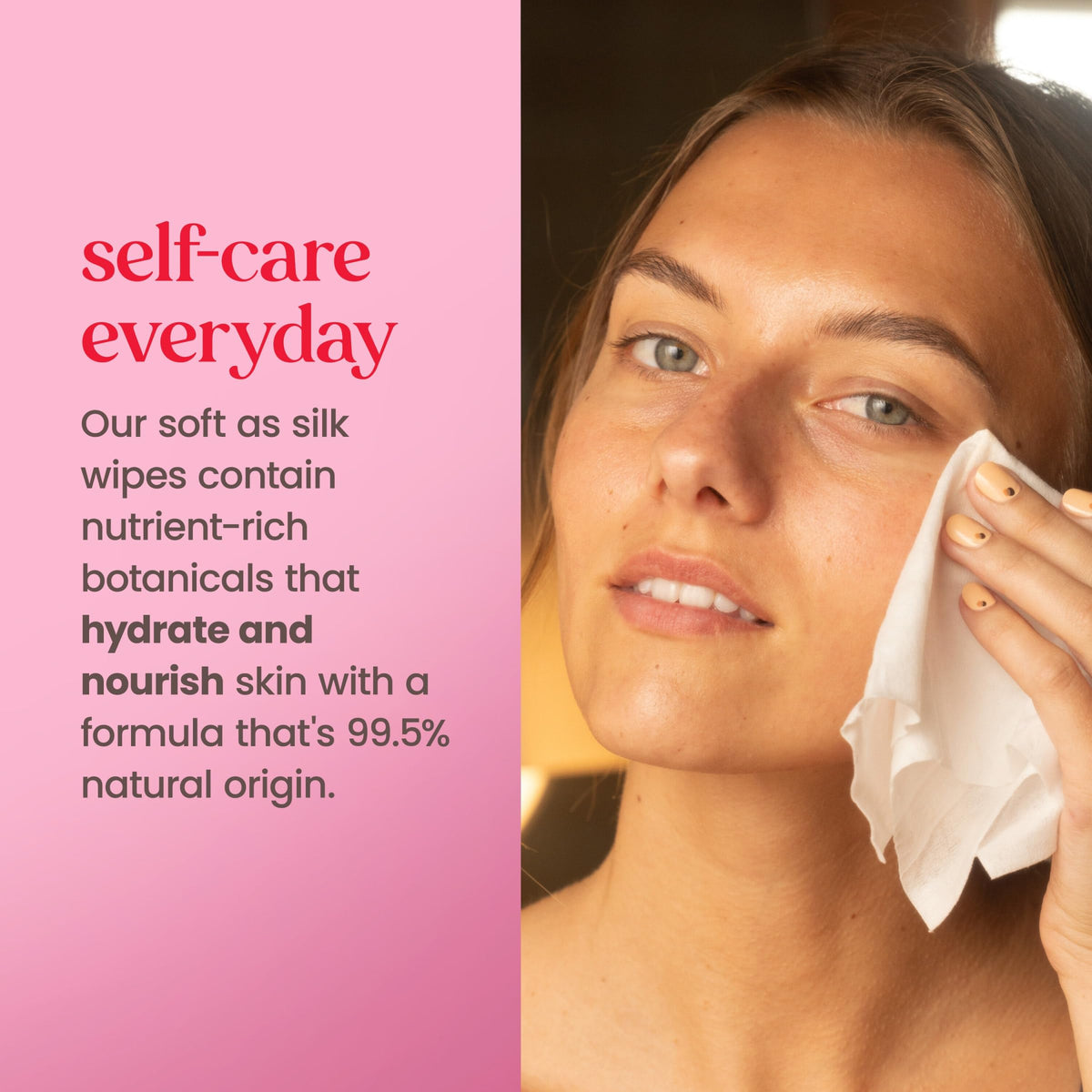 Burt's Bees rose water ingredient bottle highlighting natural origin