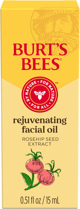 Burt's Bees label and ingredient panel showing natural-origin formulation