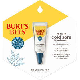 Burt's Bees product being applied to lip showing targeted soothing action