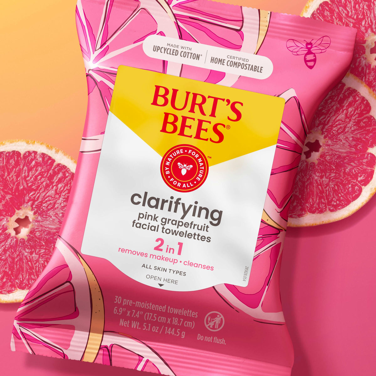 Burt's Bees on bathroom counter with towels showing daily skincare use