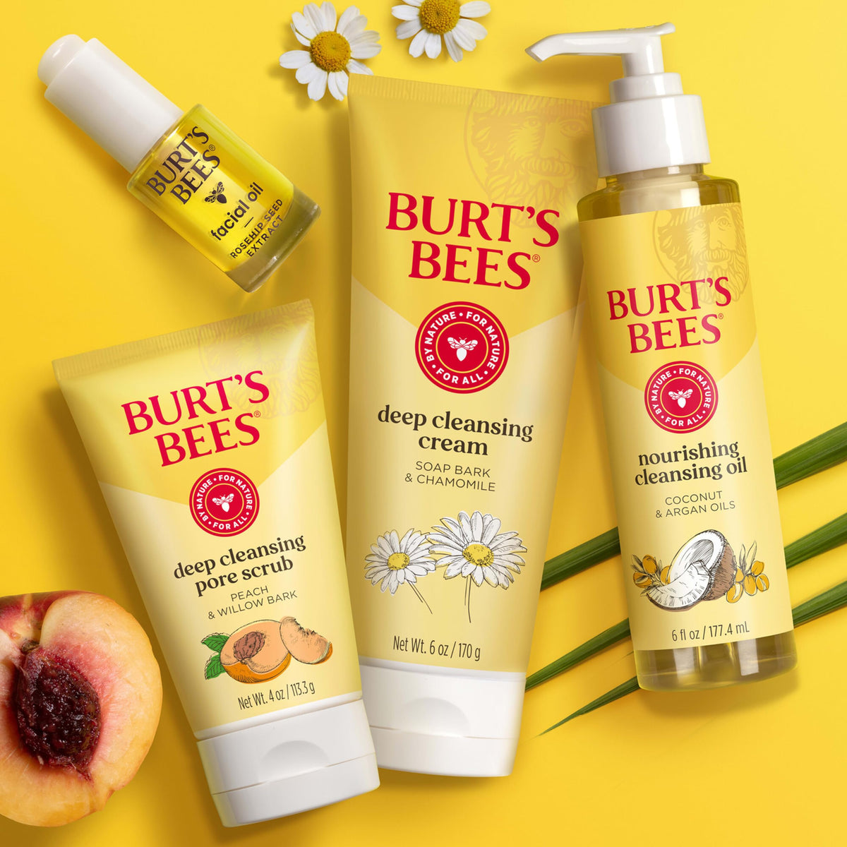 Burt's Bees shown in dorm bathroom, ideal for student skincare routines