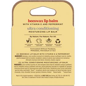 Burt's Bees in outdoor winter setting demonstrating protective moisturizing benefits