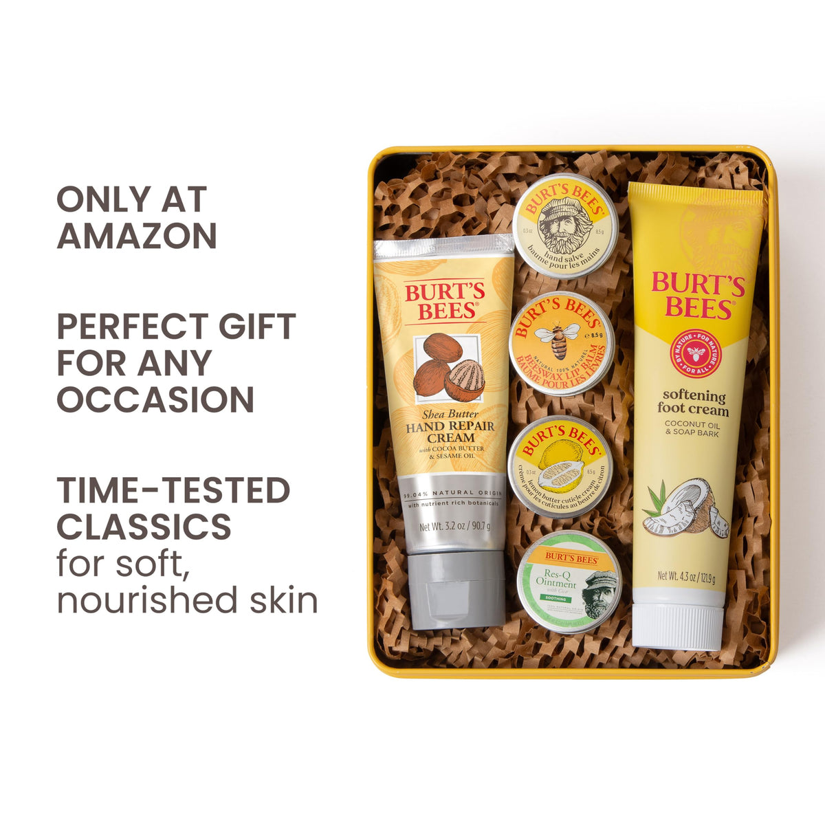 Burt's Bees original beeswax lip balm close-up showing smooth balm surface for quick hydration