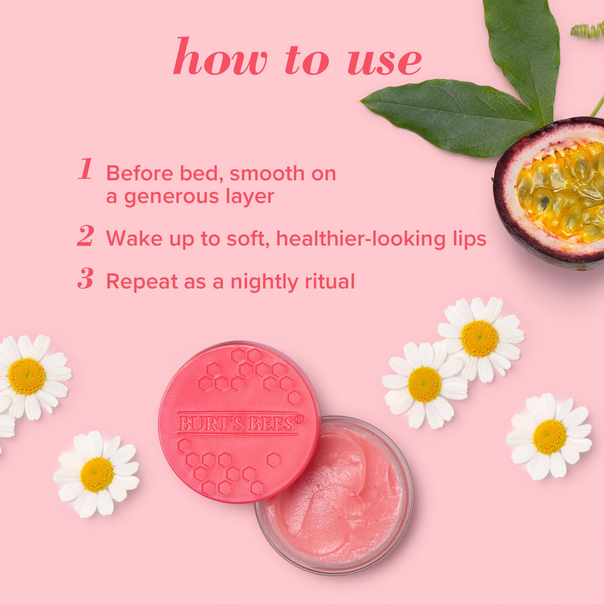 Burt's Bees Lemon Sorbet open jar highlighting creamy vitamin C-rich formula