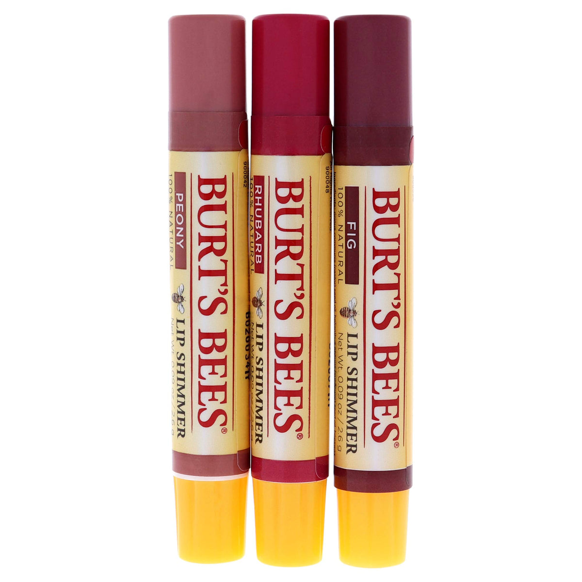 Burt's Bees close-up of shimmer texture illustrating smooth moisturizing finish