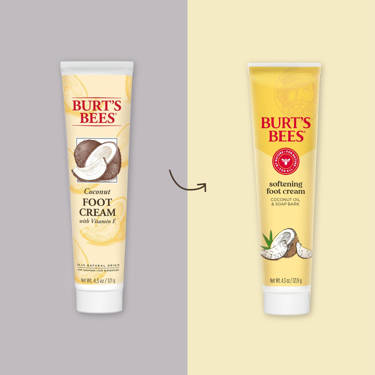 Burt's Bees open cream texture displayed to show rich absorbent consistency